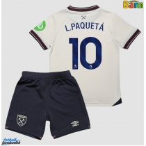 West Ham United Lucas Paqueta #10 Bortedraktsett Barn 2025-26 Kortermet (+ Korte bukser)